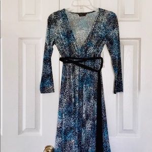 BCBGMAXAZRIA low cut v neck dress